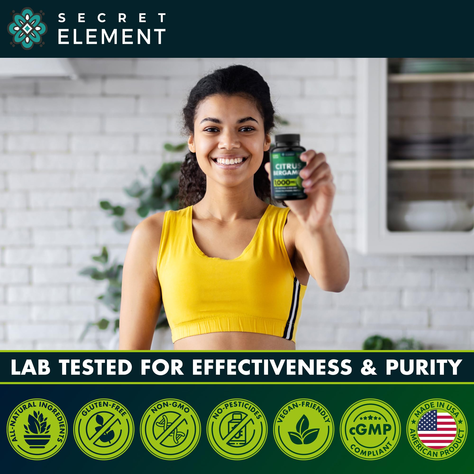 (2 PACK) Citrus Bergamot Extract 1000mg - Citrus Bergamot Supplement for Circulatory Health, Immunity, and Graceful Aging - 2x the potency of Citrus Bergamot 500mg - PrimeBioHealth - canada supplements