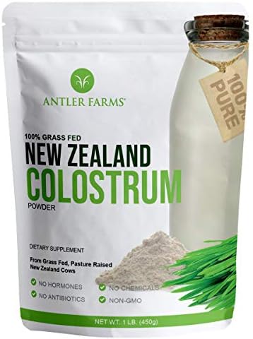 Antler Farms New Zealand Colostrum & Collagen Powder Bundle | 100% Pure, Grass Fed Colostrum and Hydrolyzed Collagen Peptides Powder Bundle, Cold Processed, Bioavailable, Pure and Clean