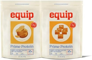 Equip Foods Prime Protein Powder Peanut Butter & Prime Protein Powder Salted Caramel