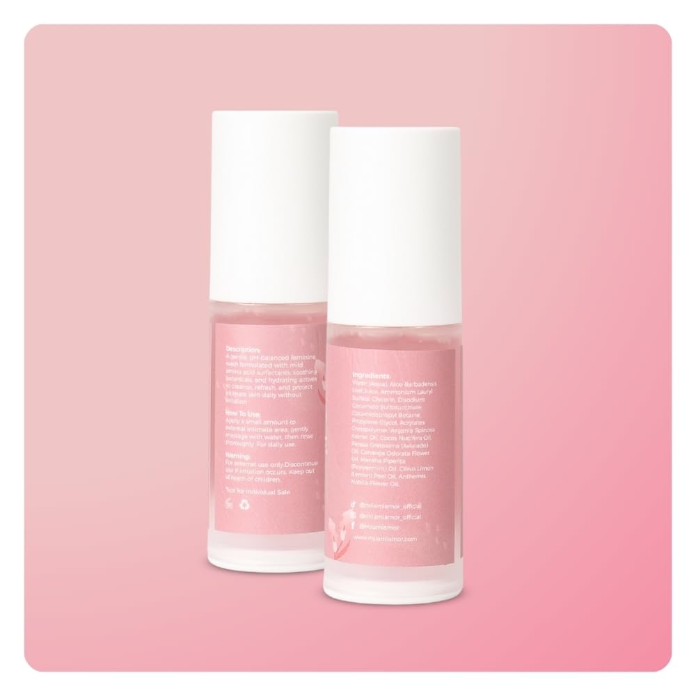 Mila Miamor Intimate Wellness Travel Set for Women | Feminine Wash, Yoni Oil & Yoni Soap Bar | pH Balanced Daily Feminine Care | Hydrating, Soothing & Odor Control | Travel Size Intimate Hygiene Kit