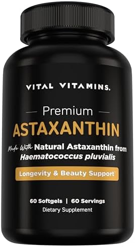 Vital Vitamins Hyaluronic Acid Complex 60 ct + Astaxanthin 60 ct