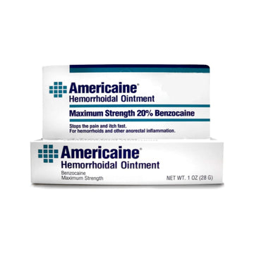Americaine Hemorrhoidal Ointment Maximum Strength 20% Benzocaine 1 oz (Pack of 2) AmericaineBuy Supplements Australia