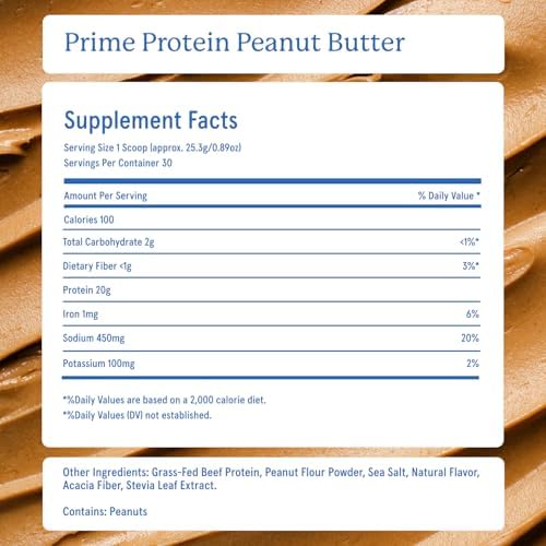 Equip Foods Prime Protein Powder Peanut Butter & Prime Protein Powder Salted Caramel