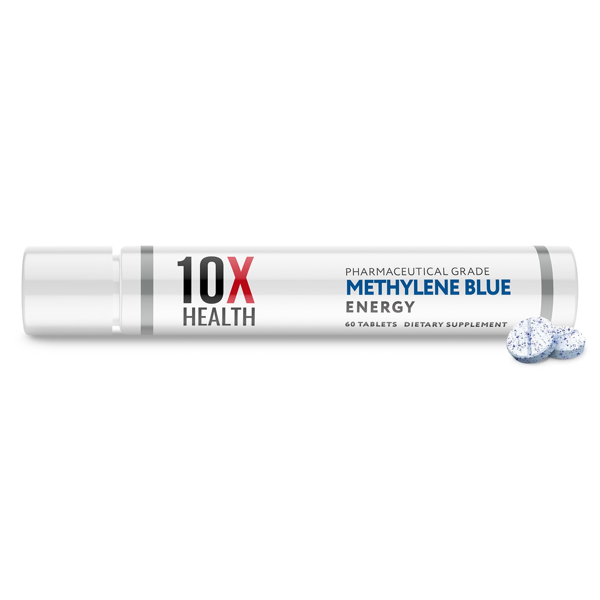 10X Health Methylene Blue Drops - 30ml Drops | Focus Support Supplement: With Black Pepper Extract, Energy Support, Vegan, Non-GMO, 30ml