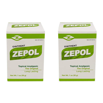 Zepol Original. Topical Ointment for Muscles, Joints, Backache, Sprains, and Strains. 1 oz. Pack of 2 ZepolBuy Supplements Australia