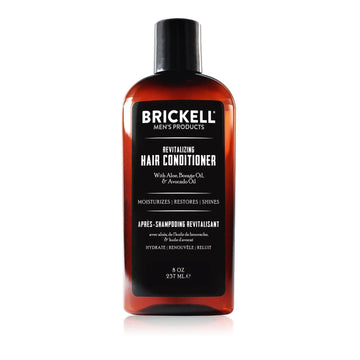 Brickell Men's Revitalizing Hair Conditioner for Men, Nourishing Hair Conditioner, Restores Shine and Moisture, With Aloe, Pro-Vitamin B5, and Avocado Oil, 8 Ounce, Scented, New Formula