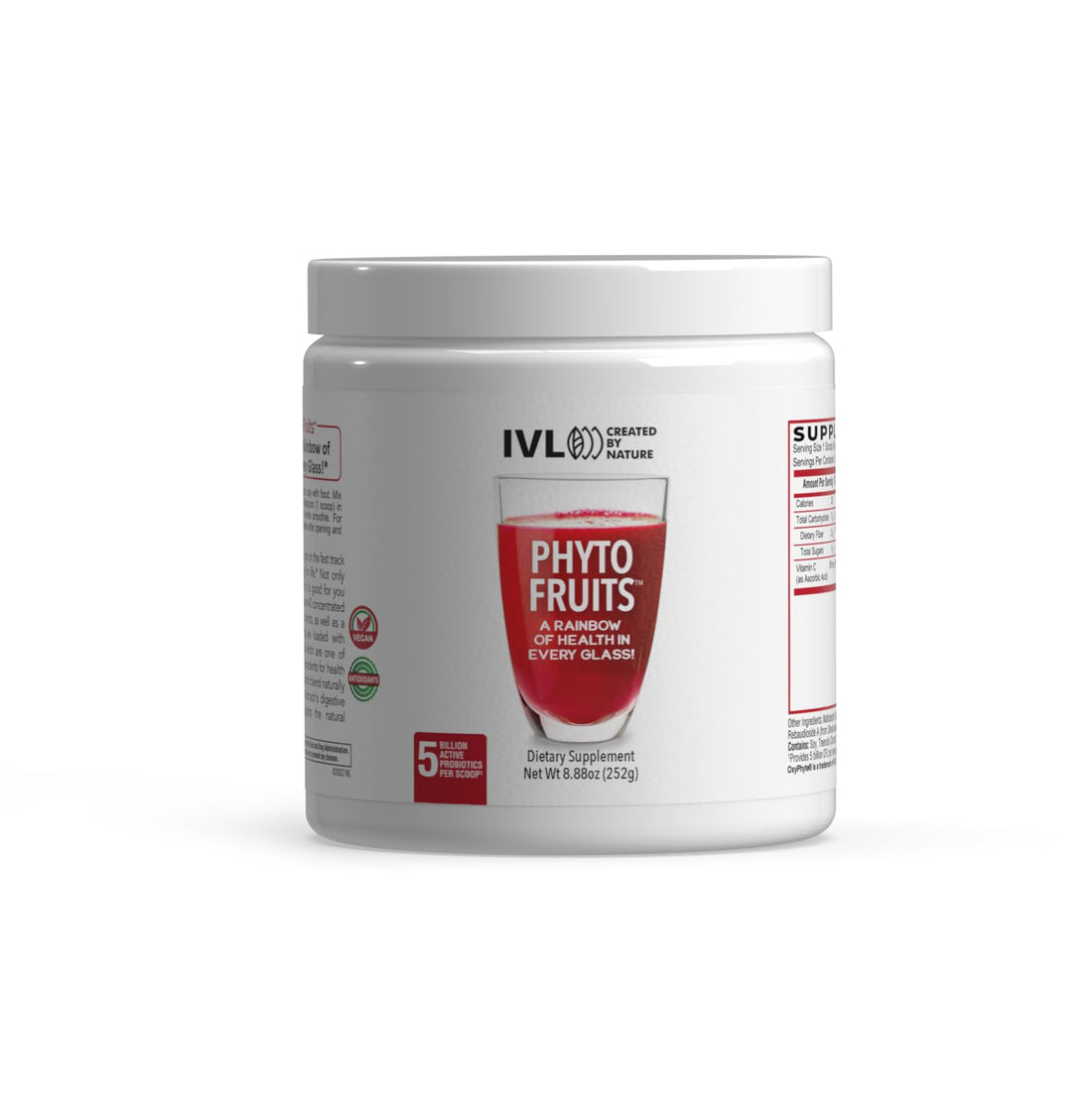 IVL - Phyto Fruits Superfood Powder - Support Energy - Digestive & Probiotic - Antioxidant - Vegan - 40 Fruits and Nutrients Plus 6 Probiotic Strains (30 Servings, 8.88 oz) IVLBuy Supplements Australia