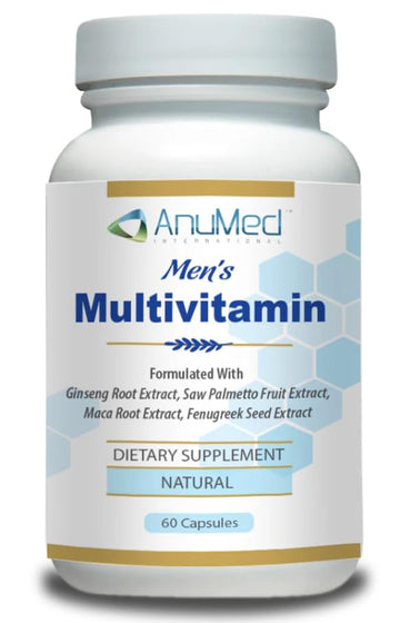 Men’s Multivitamin Supplement – Daily Energy, Immune & Heart Support – with Zinc, Magnesium, B12, CoQ10, Turmeric, Ginseng & More – 60 Vegetable Capsules – AnuMed AnuMed InternationalBuy Supplements Australia