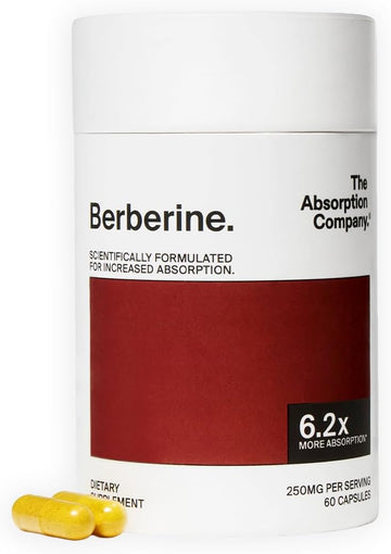 The Absorption Company Berberine, 60 Capsules, Enhanced Absorption | Bioavailable & Sustained Release, Liposomal, Stack with WLP-1