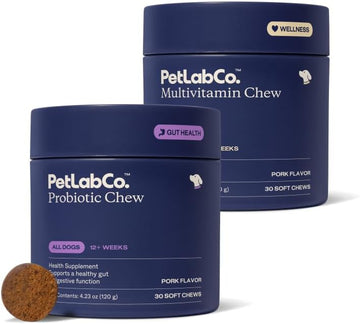 PetLab Co. – Multi-Vitamin & Dog Probiotic Bundle: Chewable Multivitamins for Dogs Support Health & Dog Probiotics to Support Itchy Skin, Occasional Loose Stools, and Healthy Yeast Production
