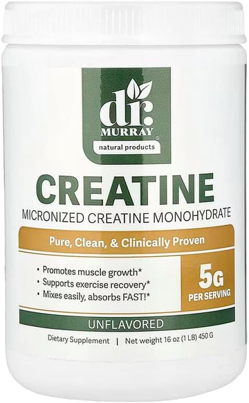 Dr. Murray's Creatine, Unflavored, 1 LB (450 g)