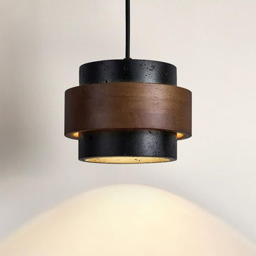 JIANGXMF Nordic Natural Travertine Pendant Light Wabi-sabi Stone Chandelier Retro Industry Hanging Ceiling Lamp for Bedroom Bedside Study Dining Table Lighting (Black) JIANGXMFBuy Supplements Australia