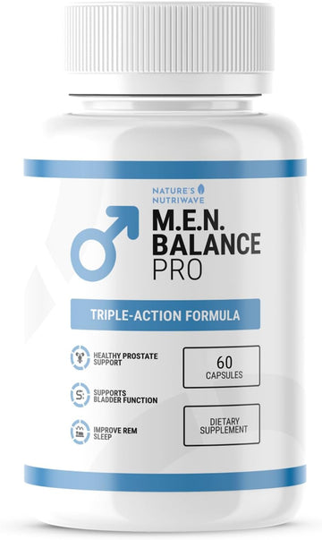 Men Balance Pro – Vitamins, Minerals & Botanicals – 60 Ct, 1 Month Supply | Vitamins, minerals & botanicals, plant-based | Non-GMO, Vegetarian, GMP-Certified | Easy-to-swallow capsule