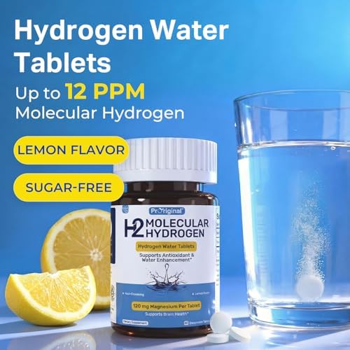 Hydrogen Water Tablets + Probiotics with Prebiotics Bundle 12 PPM H2 Hydrogen Tablets & 35 Strain Probiotics 100 Billion CFU | Daily Supplement Routine | 2 Items