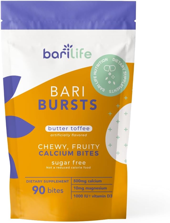 Bari Life Gastric Sleeve, Gastric Bypass Vitamin and Supplement Starter Kit (Butter Toffee)