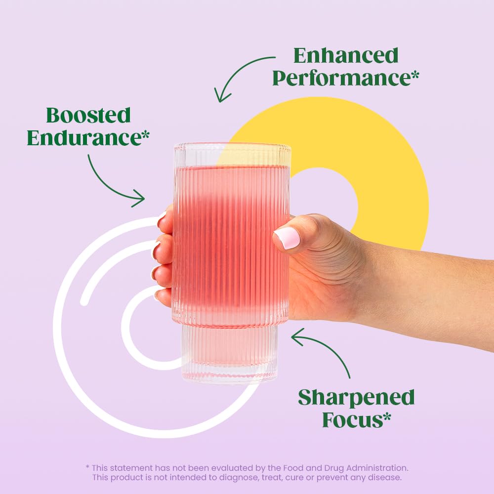 Bloom Nutrition Pre Workout Powder, Raspberry Lemonade, 30 Servings | Beta Alanine, Ginseng and L Tyrosine for Amino Energy, Natural Caffeine from Green Tea Extract, Keto, Sugar Free Drink Mix