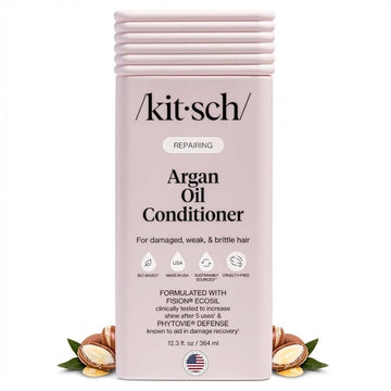 Kitsch Repairing Argan Oil Liquid Conditioner for Women & Men – Argan Oil for Hair, For Shine, Smoothness & Damage Recovery, Hair Repair – Clean, Color-Safe Hair Care - 12.3 oz KitschBuy Supplements Australia