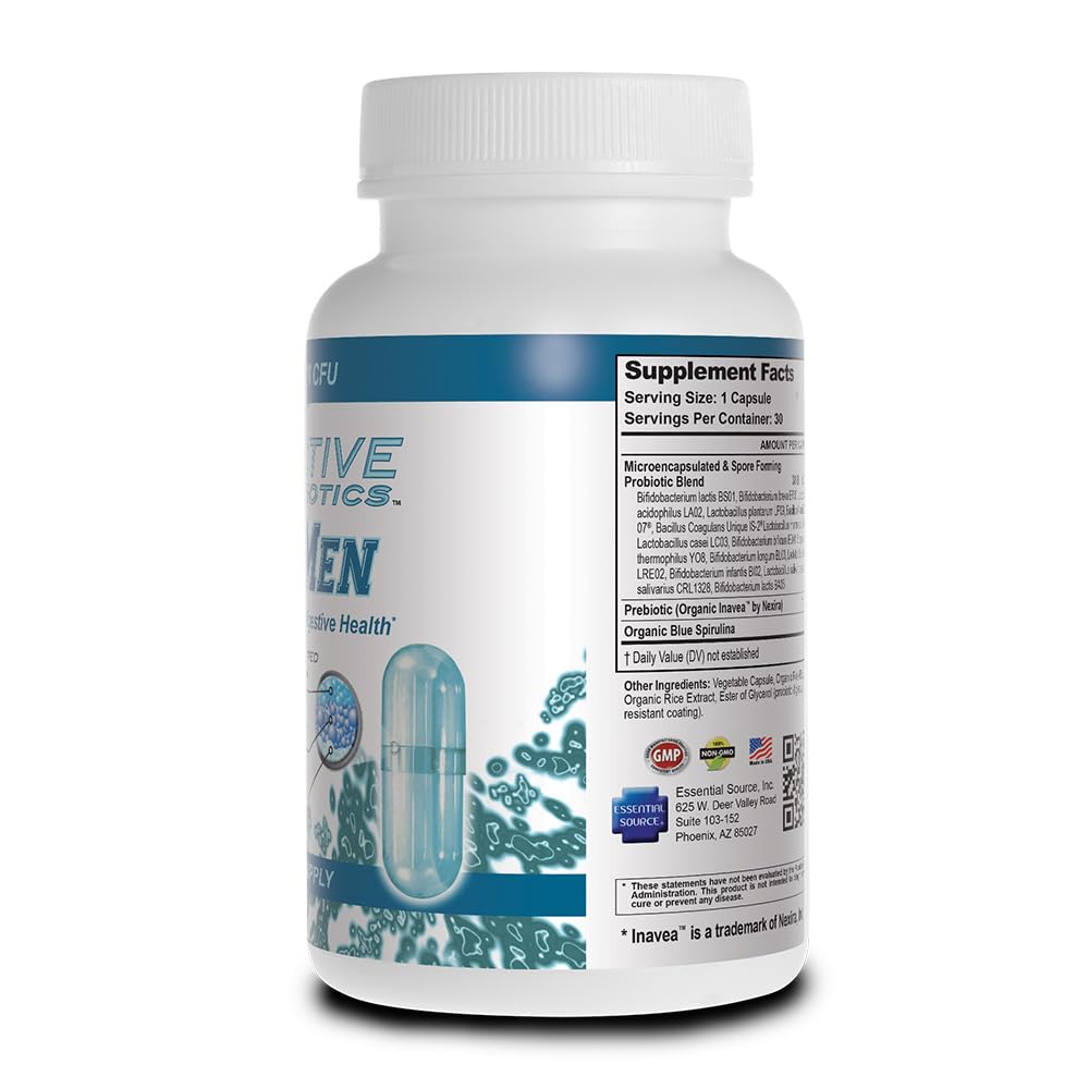 TriActive Biotics supplement bottle for men on a white background