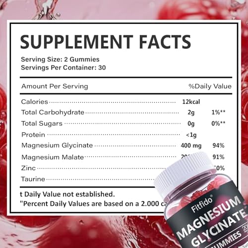 Creatine Monohydrate Gummies 5000mg + Magnesium Glycinate 400mg – Support for Muscles, Strength & Wellbeing – Vegan, Sugar Free, 2-Pack Supplement Bundle