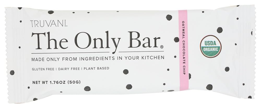 Truvani Plant Based Snack Bars | Variety | 12 Pack | Vegan | 5-8g Protein | USDA Organic and Vegan | Dairy, Soy, and Gluten Free | Individually Wrapped