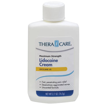 Thera|Care Maximum Strength OTC Lidocaine Cream | Numbs Away Pain | Long-Lasting Relief | Non-Greasy | 2.7 Oz Thera CareBuy Supplements Australia