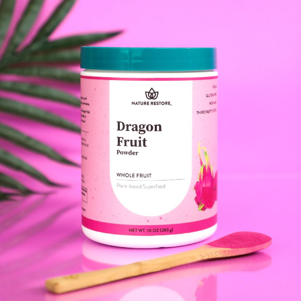 Pink Pitaya Powder, 8 Ounces, Non GMO, Gluten Free, Vegan, Packaged Locally in California