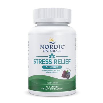 Nordic Naturals Stress Relief Gummies, Mixed Berry, 40 Gummy Supplements, Supports Daily Mood and Immune System Health, Non-GMO, Vegetarian, 20 Servings Nordic NaturalsBuy Supplements Australia