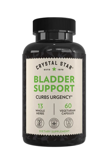 Crystal Star Bladder Support (60 Capsules) – Herbal Supplement for Healthy Bladder Function - Cranberry, Dandelion & Fenugreek - Helps Overactive Bladder and Incontinence - Non-GMO Crystal StarBuy Supplements Australia