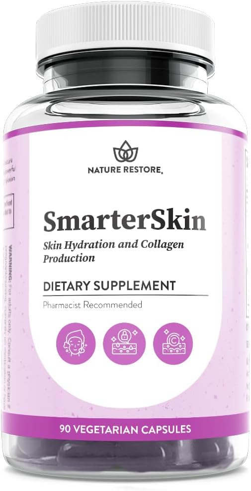 SmarterSkin. Polypodium Leucotomos & Verbascoside Skin Defense Supplement. Advanced Internal Cellular Antioxidant for Sun-Exposed Skin. Anti-Photoaging & Collagen Support, Vegan Capsules