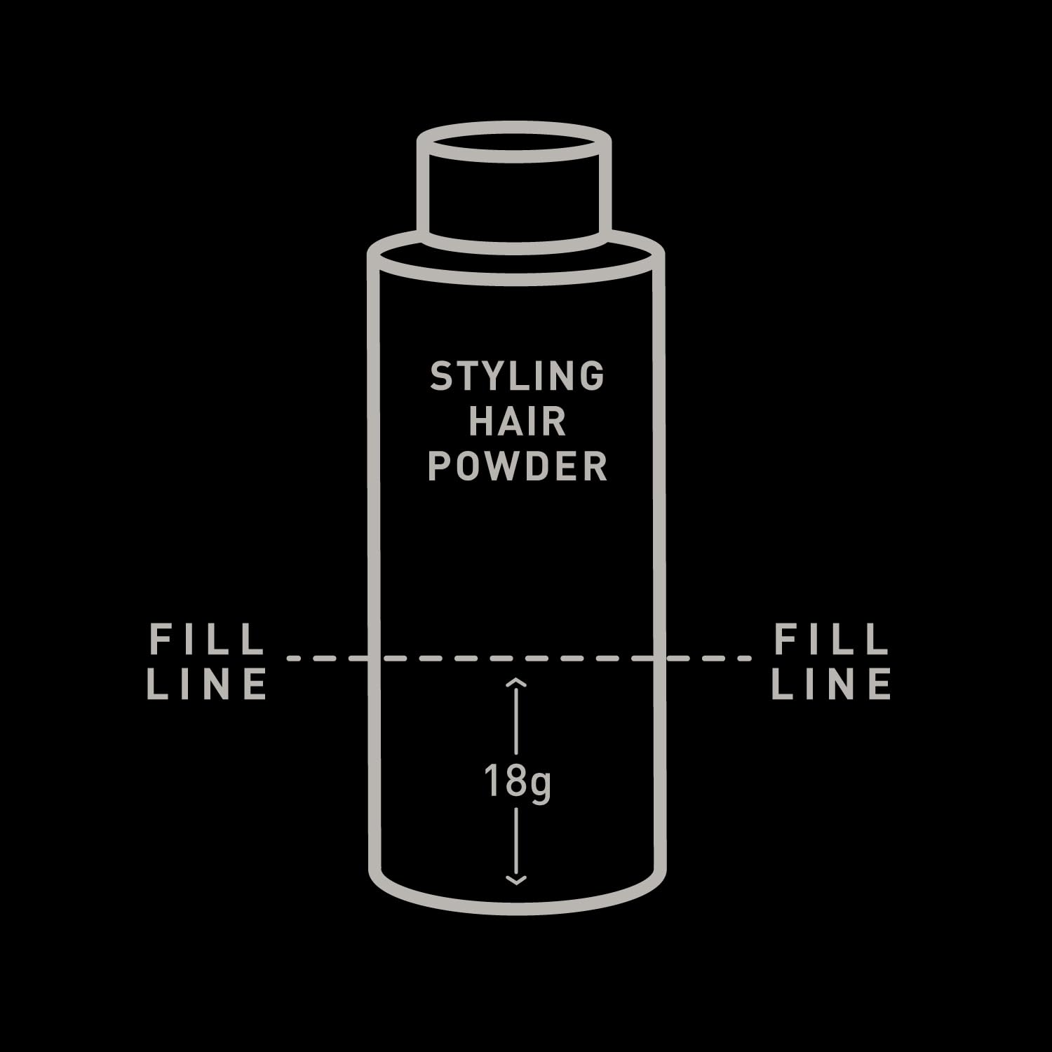 Brickell Men's Styling Hair Powder For Men, Creates Volume, Non-Greasy Texturizing Powder, With Rosehip, Rice Bran Oil, and Arrow Root Powder, 18g, Fragrance-Free