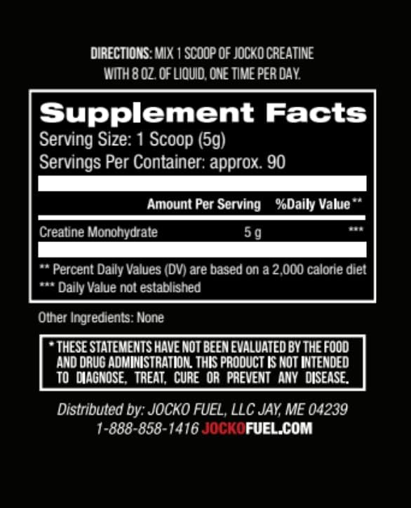 Jocko Fuel Gym Bundle - Creatine + Nitro Pop Pre Workout Powder (2 Pack Bundle) 30 Day Supply