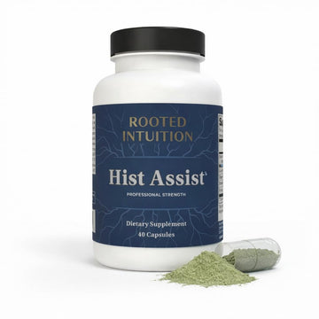 Rooted Intuition Hist Assist | Seasonal Sinus & Immune Balance Formula | Quercetin Bromelain NAC Nettle | Non-GMO Gluten Free | 40 Capsules Rooted Intuition buy supplements Au