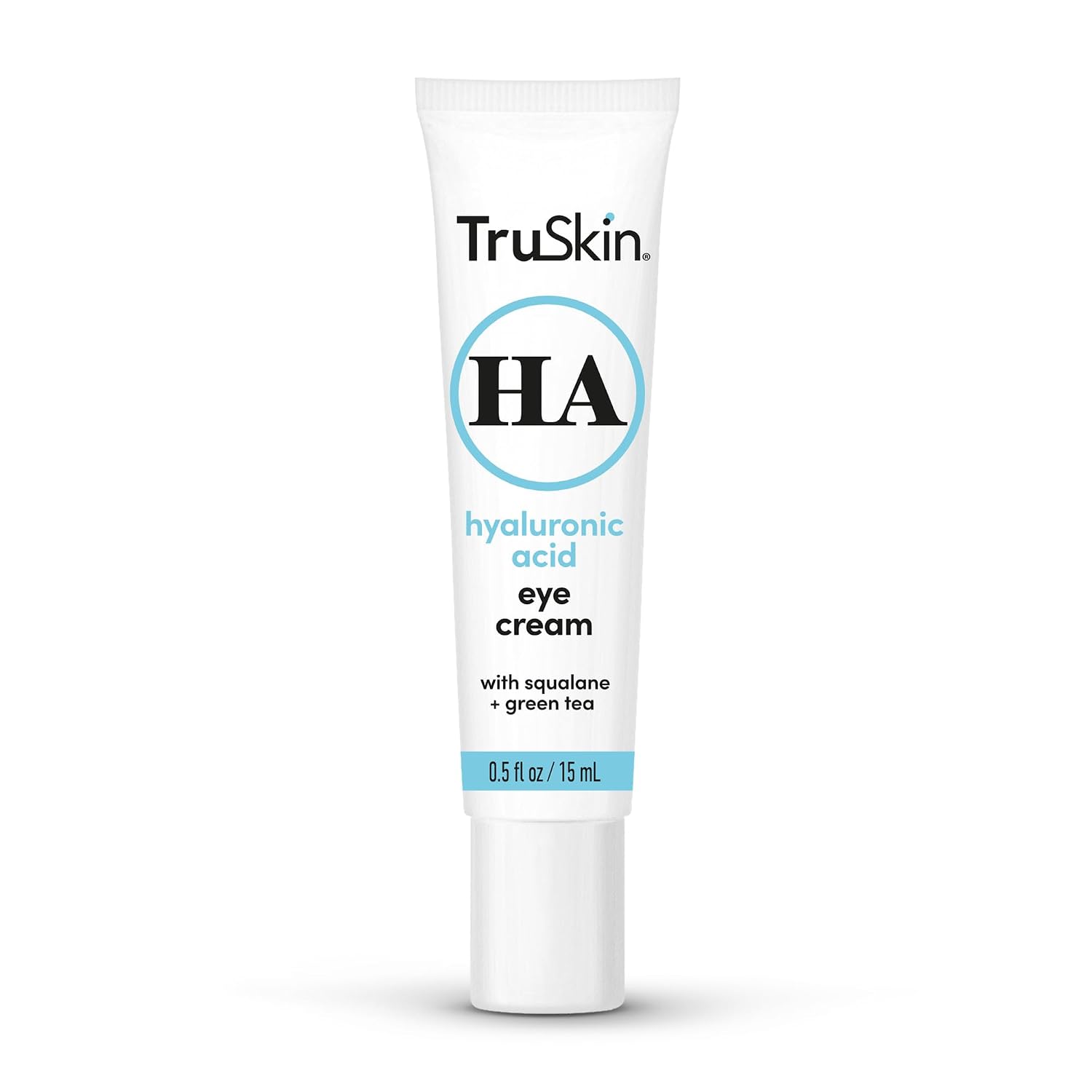 TruSkin Hydrating Eye Cream for Dark Circles & Puffiness, 0.5 fl oz | With Hyaluronic Acid, Squalane and Green Tea to hydrate, brighten and visibly smooth the under eye area