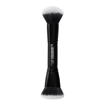 e.l.f. Liquid Bronzer & Contour Duo Brush, Silky Highly Pigmented Formula with Dual-ended Makeup Brush, Synthetic Bristles, 100% Vegan and Cruelty-Free e.l.f.Buy Supplements Australia