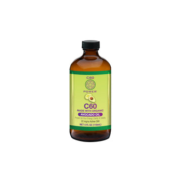 C60 Power C60 in Organic Avocado Oil - Natural Wellness & Antioxidant Support for Men & Women, 99.99% Pure Carbon Fullerenes, Promotes Energy, Mental Clarity, & Stamina - 4 fl oz Bottle C60 Purple PowerBuy Supplements Australia