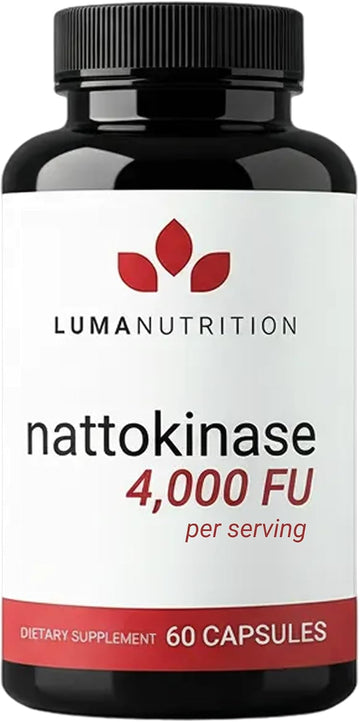 Luma Nutrition Nattokinase Supplement 4000 FU Per Serving - 60 Capsules