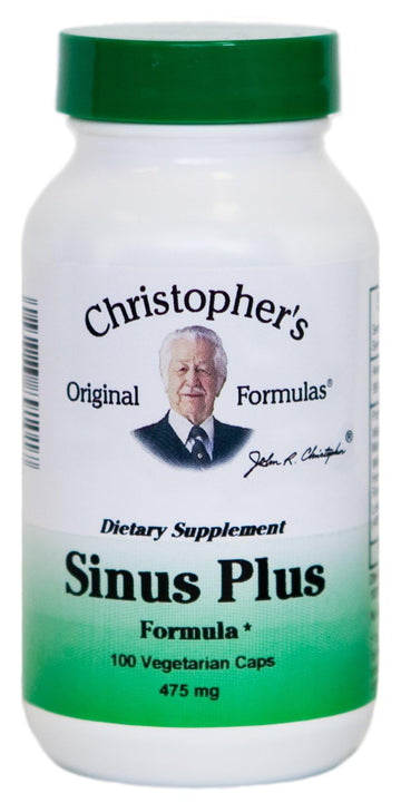Christopher's Original Formulas Sinus Plus, Sinus Support Capsules, Whole Herb Synergistic Blend, 100 Count Christopher's Original FormulasBuy Supplements Australia