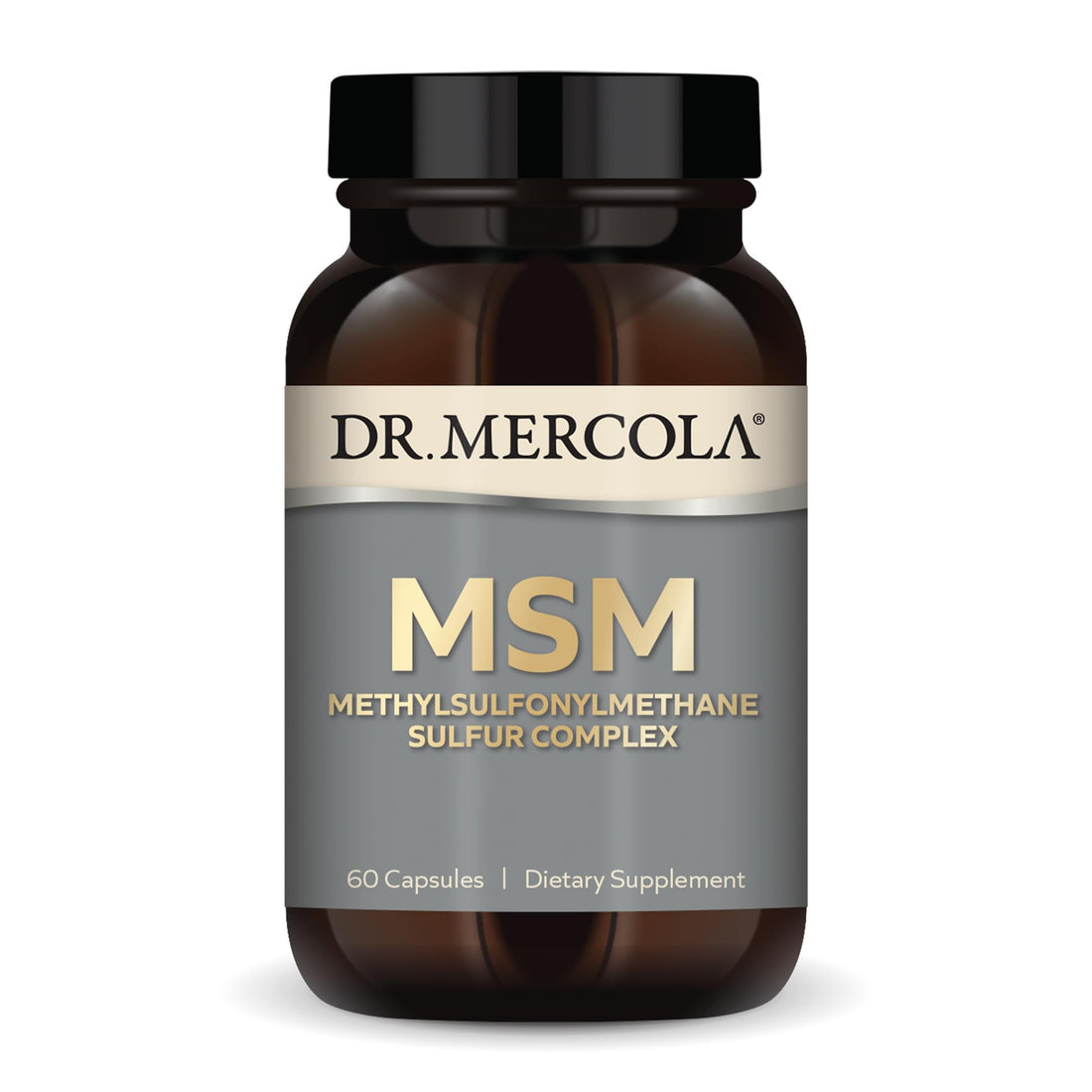 Dr. Mercola MSM Sulfur Complex - Joint Support & Cellular Health - OptiMSM - R-Alpha Lipoic Acid - TMG - Organic Sulfur Blend - 60 Capsules (30 Servings) Dr. MercolaBuy Supplements Australia