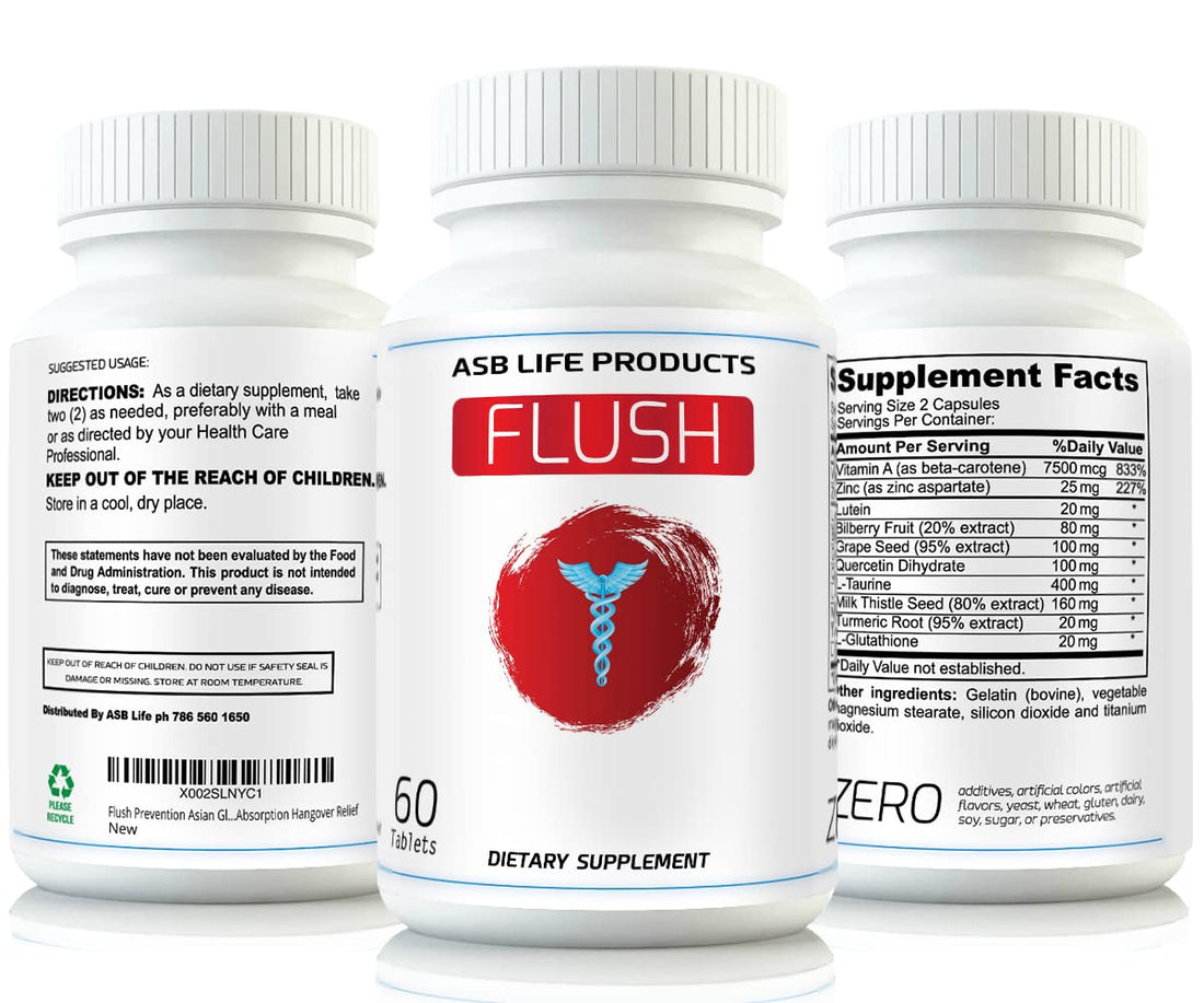 Flush Prevention Red Face Supplements Clinically formulated Fast Absorption FlushBuy Supplements Australia