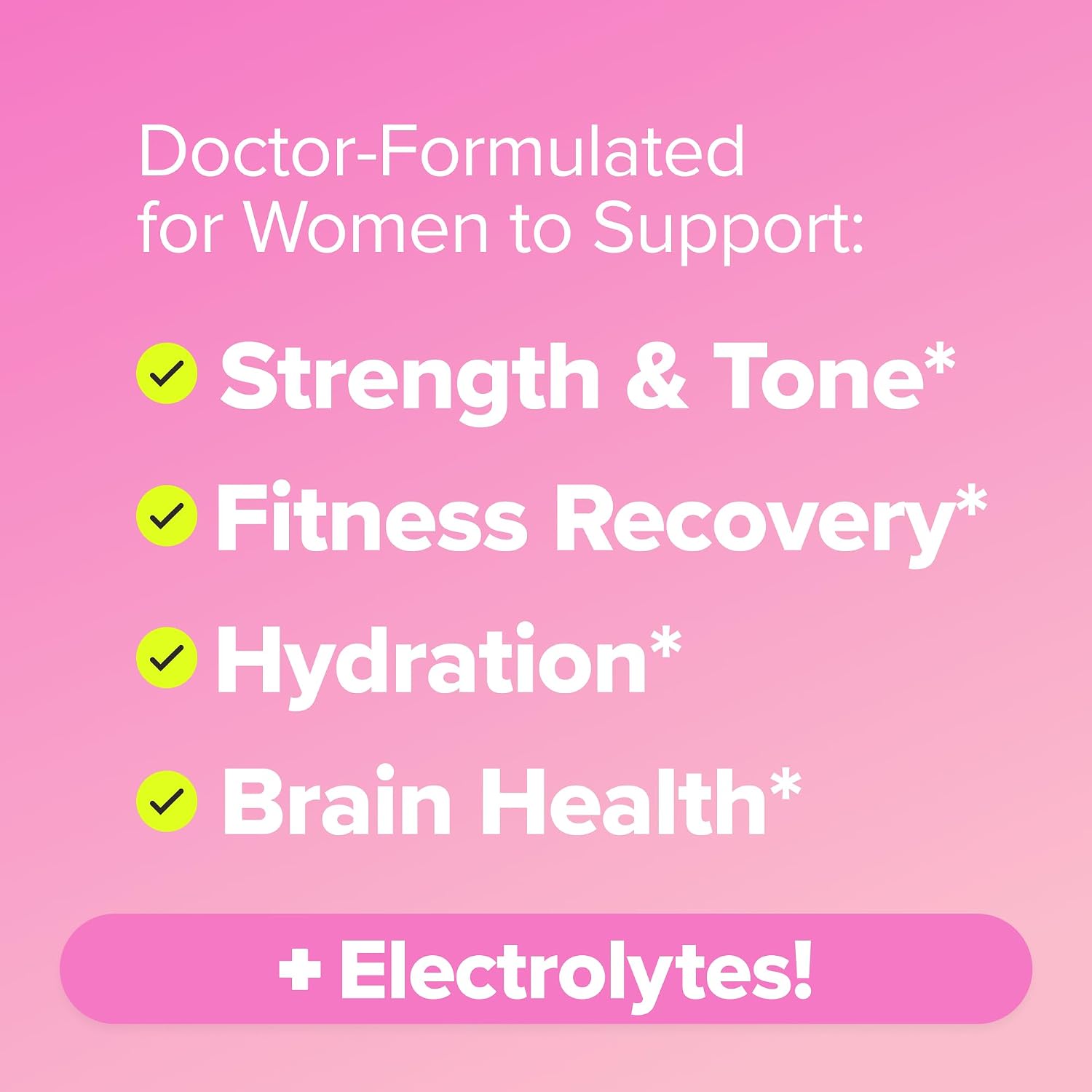 FLO Women's Creatine + Electrolytes for Strength & Tone – 30 Servings