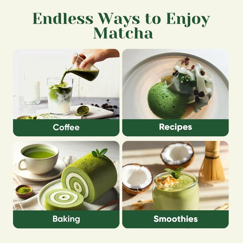 Ceremonial Grade Matcha Green Tea Powder, First Harvest, Shade Grown, 30g | 100% Pure Matcha Powder Ceremonial Grade, w/ No Additives, Unsweetened, Vegan, Gluten-Free, Smooth Flavor for Tea and Lattes