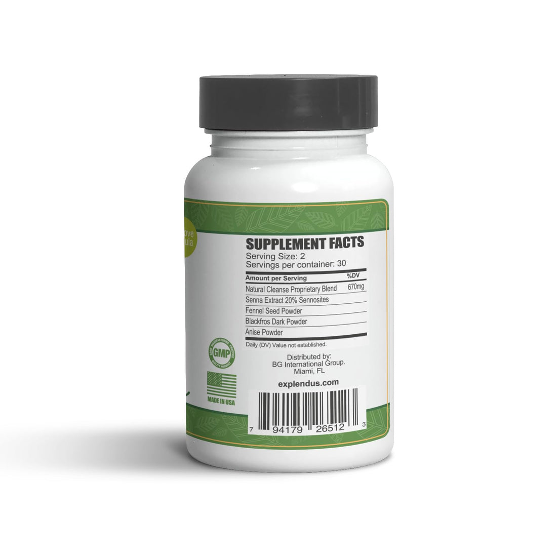 Bottle of Natural Vita Natural Cleanse on a white background