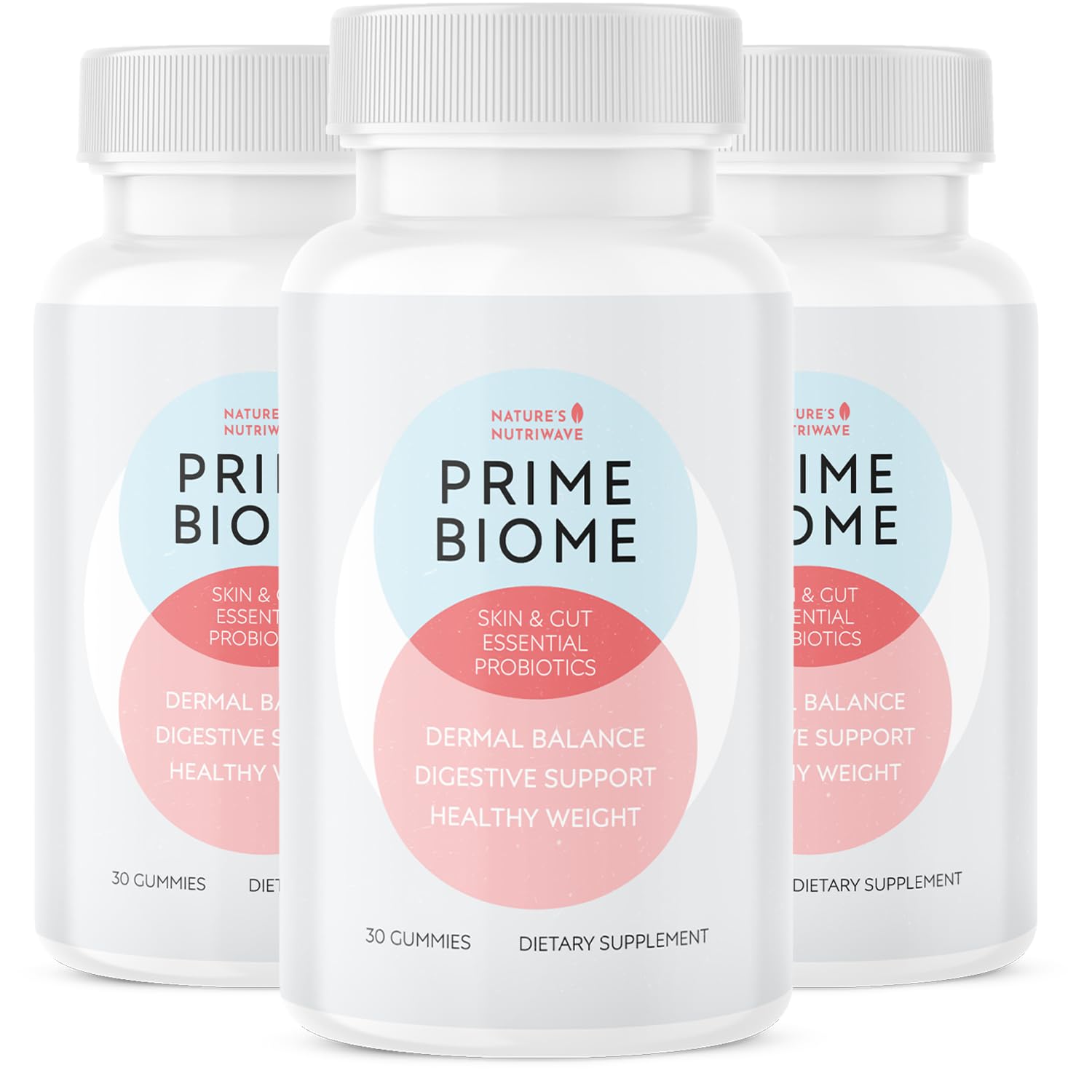 PrimeBiome Gummies – Inulin, Lion's Mane & Ginger – 30 Ct, 1 Month Supply | Prebiotic Inulin, Lion's Mane & Ginger | Non-GMO, No Stimulants, GMP Certified | Chewable daily gummy