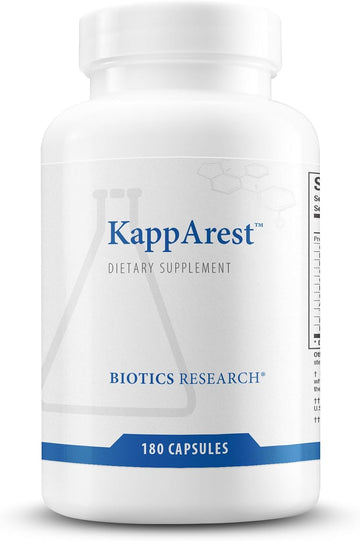 BIOTICS RESEARCH KappArest™ Turmeric Capsules Supplement - Curcuma Curcumin, Boswellia, Propolis, Ginger, 1150mg/Svg, Supporting Ease, Comfort & Non-Swelling, Antioxidant High Absorption 180 Capsules