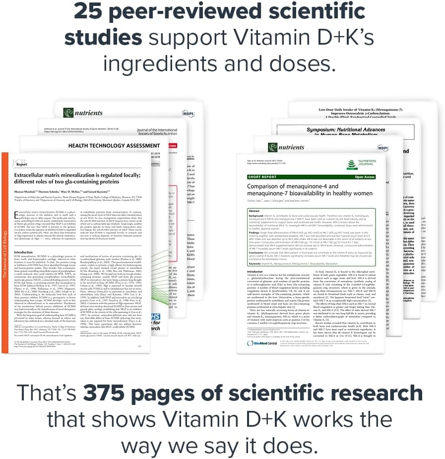 LEGION Vitamin D+K Natural & Effective Formulation - Vitamin D3, K2 & K for Immunity Boost - K1, K2 & D3 Vitamin Supplement to Boost Bone Density and Health - Vitamin K2 & K1 for Heart Support