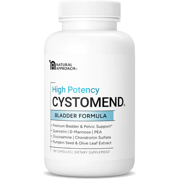 CystoMend Bladder & Pelvic Discomfort Formula (High Potency) - Supports Less Flares & Urgency* - Premium Bladder Support for Women & Men - USA Manufactured & Third-Party Tested - 180 Capsules CystoMendBuy Supplements Australia
