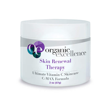 Organic Excellence Skin Renewal Therapy, Vitamin C Face & Neck Cream, Moisturizer to Stimulate Collagen Production and Increase Skin Cell Renewal, Organic Natural Non-Toxic Cruelty-Free 2 oz (57g) Organic ExcellenceBuy Supplements Australia