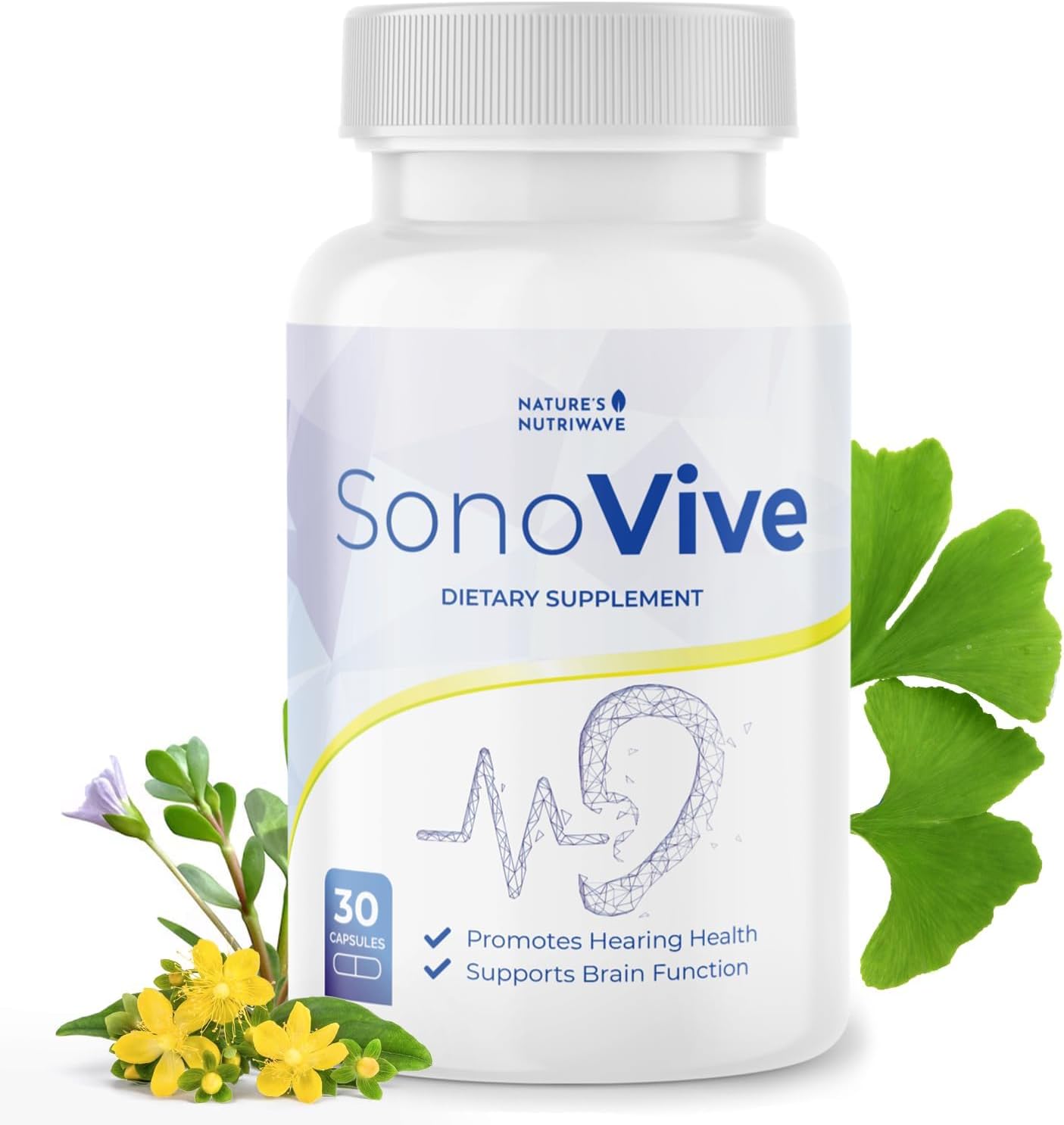 SonoVive – Original Formula Capsules – 30 Ct, 1 Month Supply | Original-formula capsules, plant-based | Easy-to-swallow daily capsule