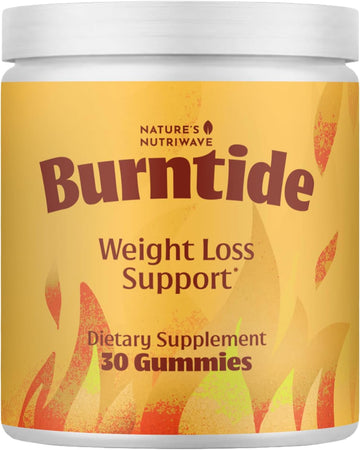 Burntide ACV & BHB Gummies – USA Made, 30 Gummies, 1 Month Supply | Apple Cider Vinegar & BHB Mineral Salts Formula, Features Calcium, Magnesium | Natural Ingredients, GMP-Certified