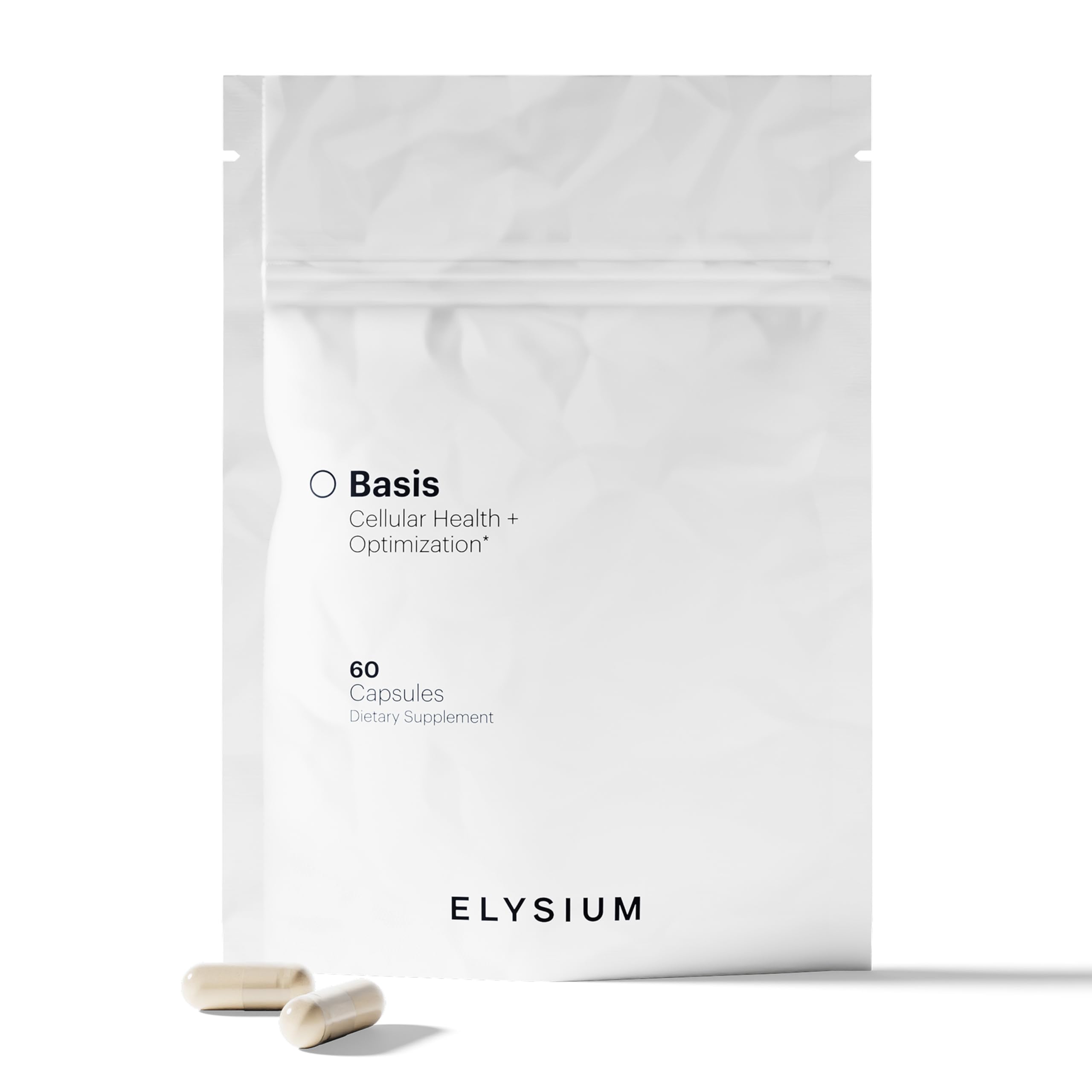 ELYSIUM Basis NAD Plus Supplement 30 Servings - with Nicotinamide Riboside 250mg and Pterostilbene 50mg - Healthy Aging Supplement & Cellular Energy ELYSIUM buy supplements Au